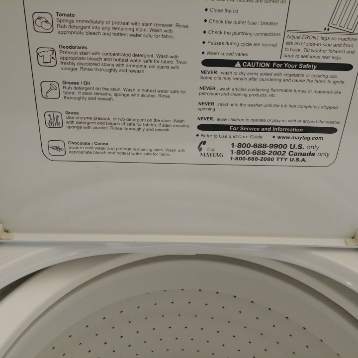 Maytag Performa Washing Machine Lid Hinge image