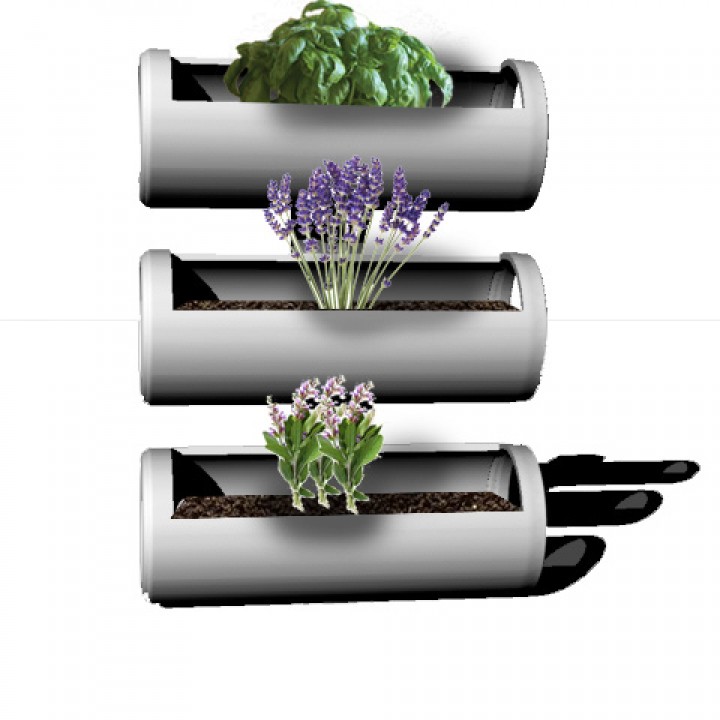 3D Printable Hanging Herb Garden by Johnny Simper