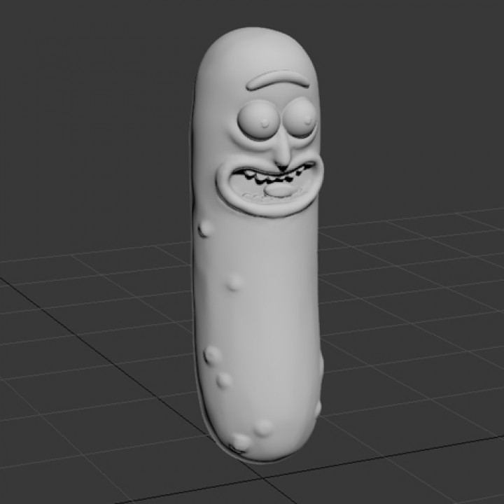 3d Printable Pickle Rick By 3d Print Guy 6040