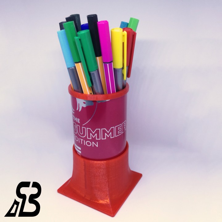 Table Pencil Pen Holder (ESSO / Red Bull can / Slimcan ) image