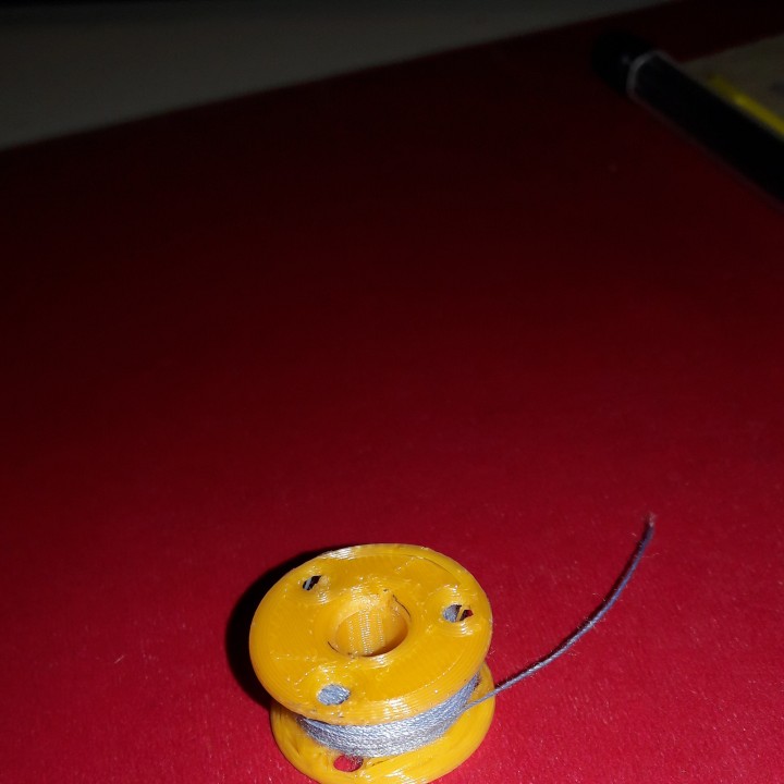 3D Printable Bobbin thread WHITE sewing machine model no. 1510 by Said