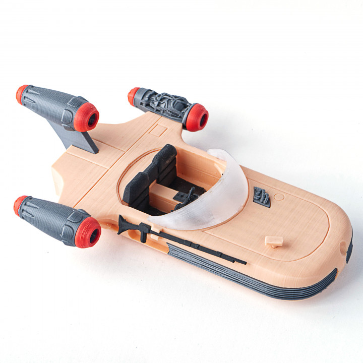 3D Printable Landspeeder by Aitor Baltziskueta