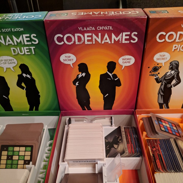 Codenames Board Game Inserts (Including Deep Undercover, Duet and Pictures) image