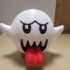 Boo from Mario games - Multi color print image