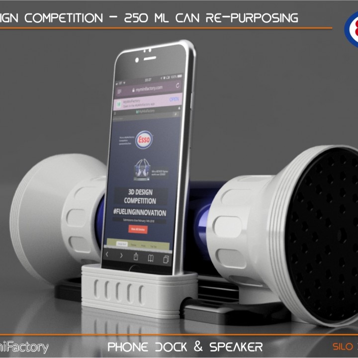 250ml Can Re-purposing - Phone Dock & Speaker image