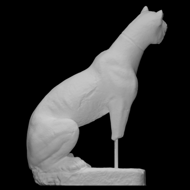 Funerary statue of a feline image