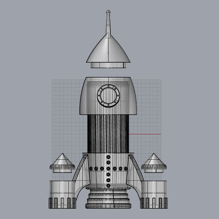 Rocket Ship Art Palette 250ml slim can image