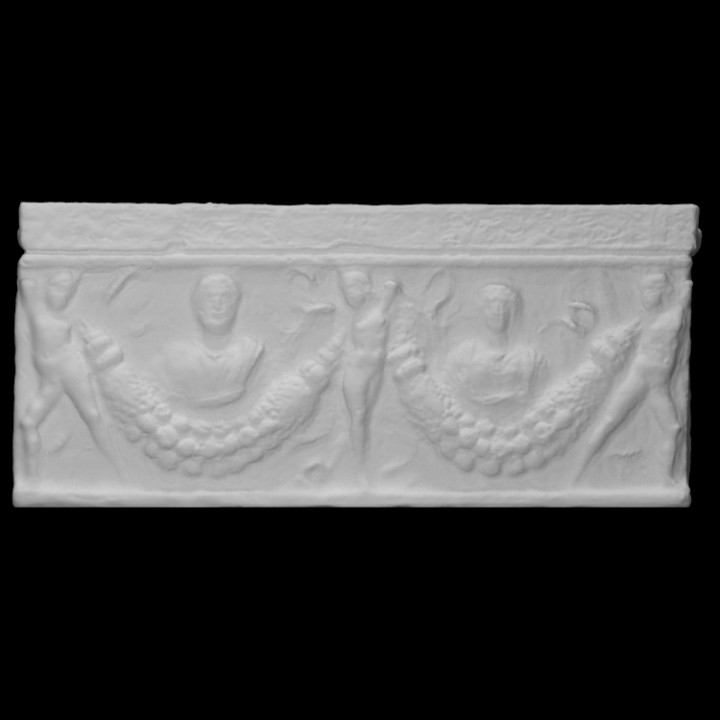Sarcophagus with garlands image