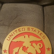 Picture of print of United States Marine Corps Emblem & Insignia