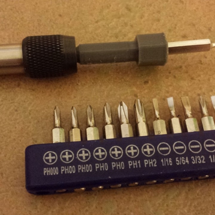 3D Printable Precision Driver Adapter (4mm & 3.5mm) by Jim Dewhurst