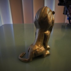 Picture of print of Stormwind Lion Statue