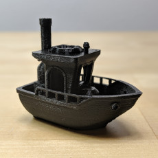 Picture of print of BEN the floating BENCHMARK (Benchy)