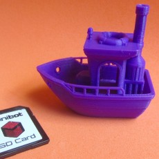Picture of print of BEN the floating BENCHMARK (Benchy)