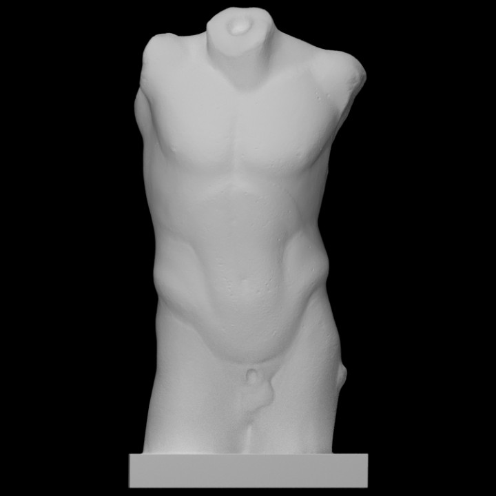 ephebe 3D Printable Torso of an Athlete of the 'Westmacott Ephebe' Type by Scan  The World