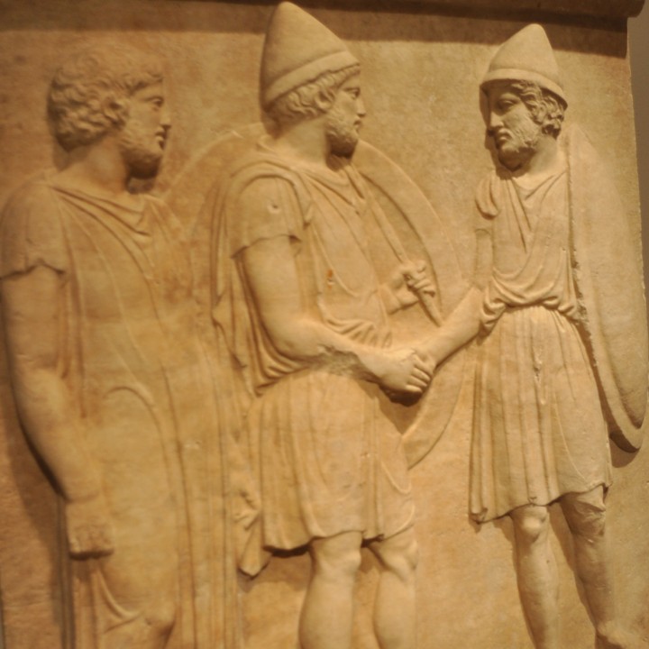 Funerary Relief of Sosias and Kephisodoros image