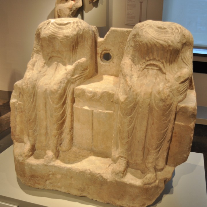 Two Enthroned Women image