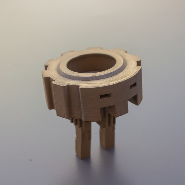 3D Printable CogBot Moving cog robot! by Harry Roper