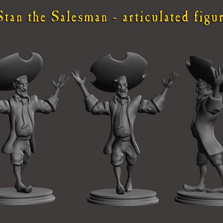 Stan the Salesman fan art articulated figure image