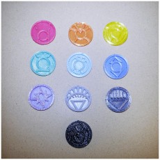 Picture of print of Lantern Corps ( ALL Corps LOGO's)