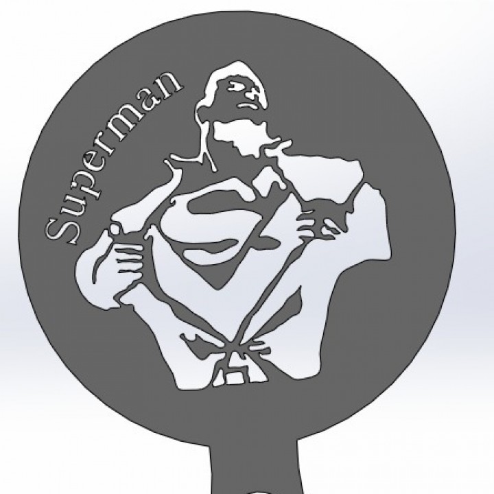 Coffee Stencil - Superman image