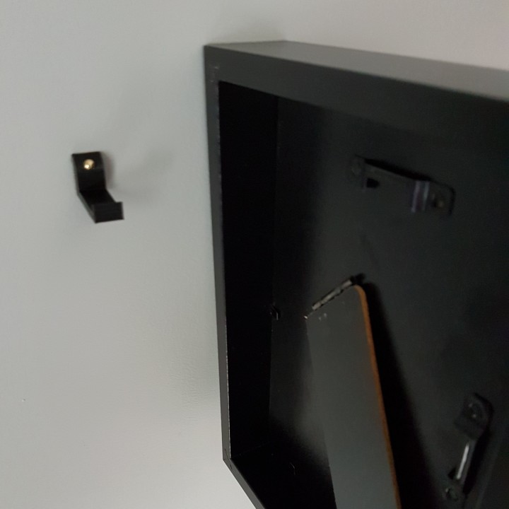 3D Printable IKEA RIBBA Frame Hook by Simon Valerio
