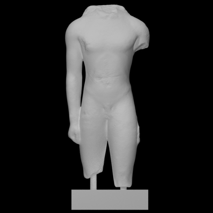 Torso of an Archaic Statue of a Youth (Kouros) image
