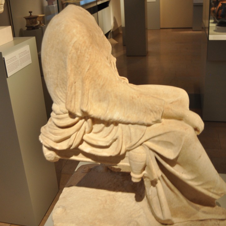 Sitting Woman from a Temple Pediment image