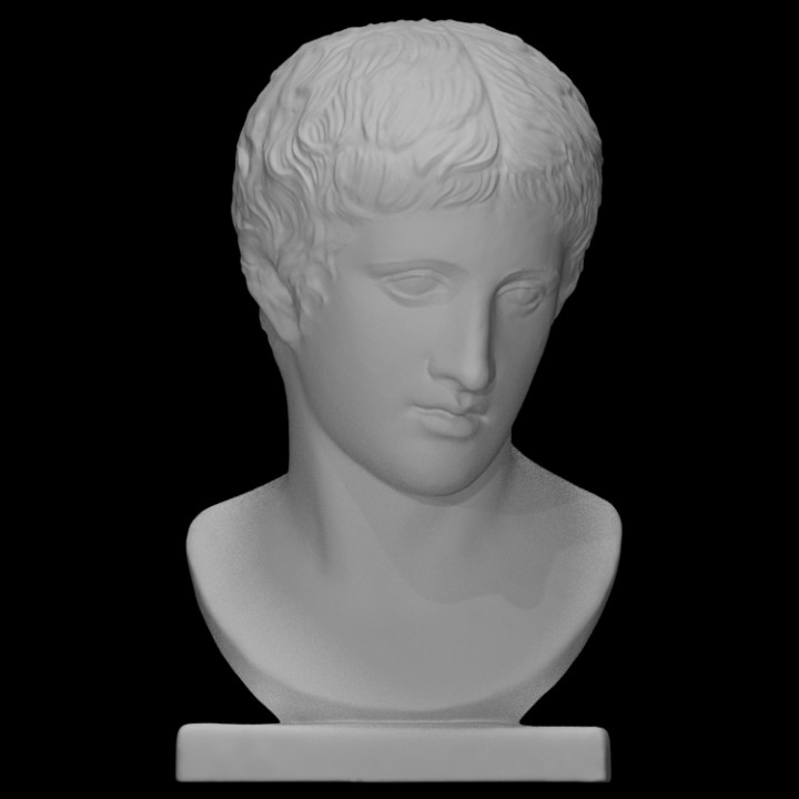 Head of a Victor's Statue in the Type of the Dresden Boy image
