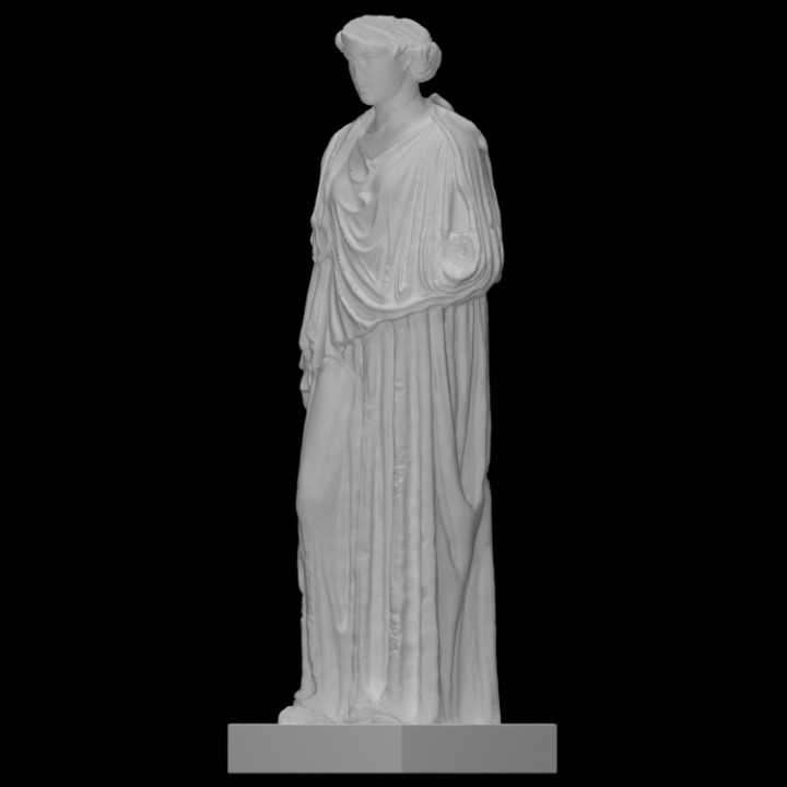 Statue of a Young Woman Wearing a Peplos image