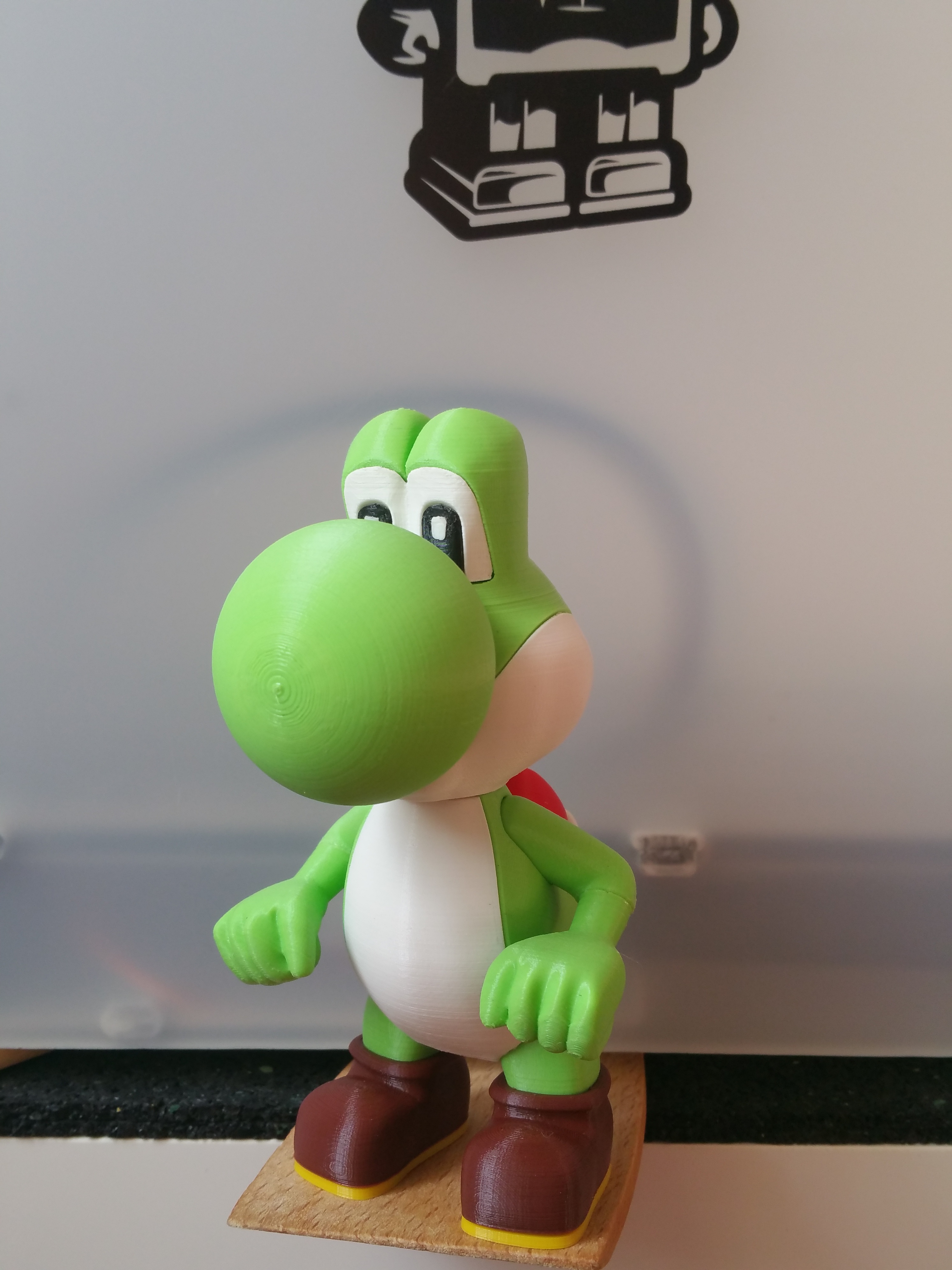 3D Print of Yoshi from Mario games - Multi-color by Chriscross87