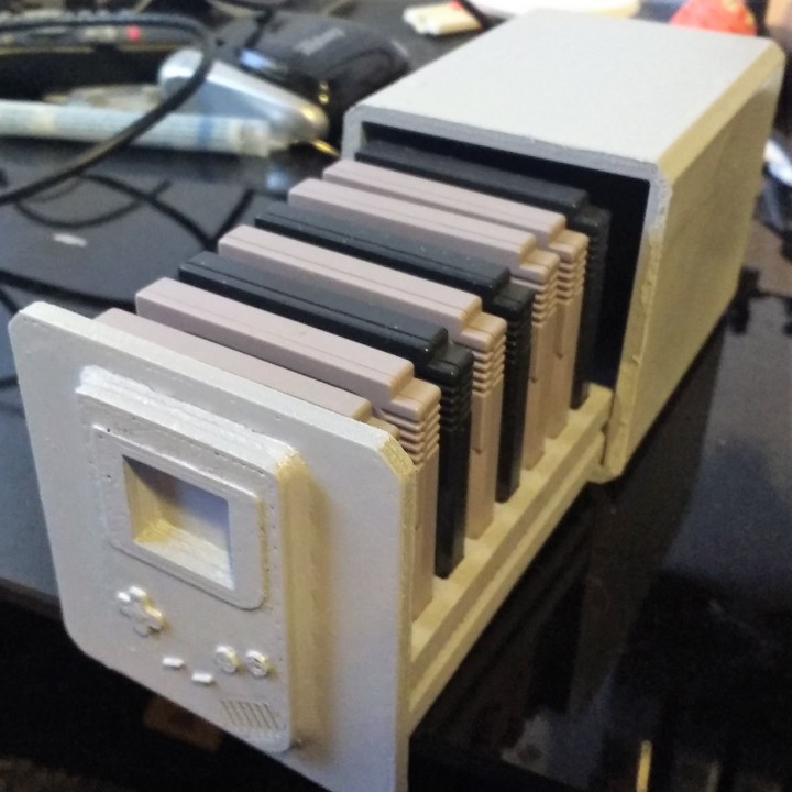 3D Printable Game Boy Cartridge Storage by Christopher Kettle
