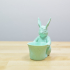 Easter Bunny Toy/Pot/Planter print image