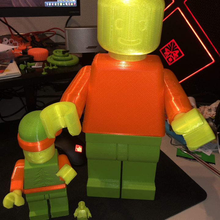 3D Print of Giant Movable LEGO Man by NicEcreate