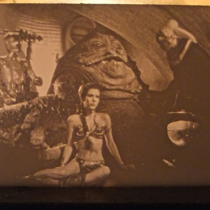 Princess Leia Slave scene Lithophane image