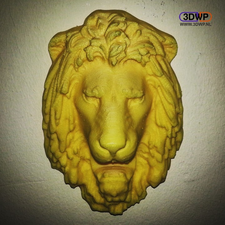 Lion Head Wall Hanger (Sculpture 3D Scan) image