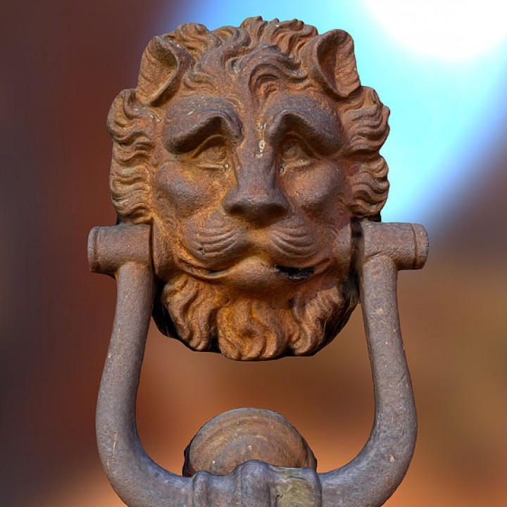 Lion Head Door Knocker (Wall Hanger) image
