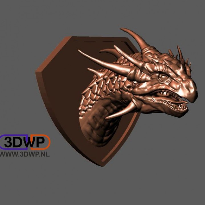Dragon Head Wall Mount (Trophy) image