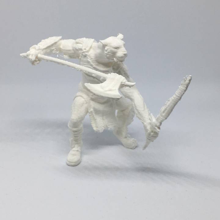 Tiger Fighter Figurine 3D Scan image