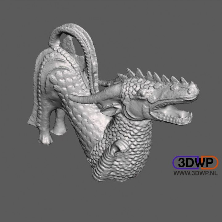 Dragon Sculpture 3D Scan image