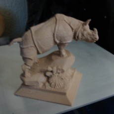 Picture of print of Rhino Statue 3D Scan (Alfred Jacquemart)