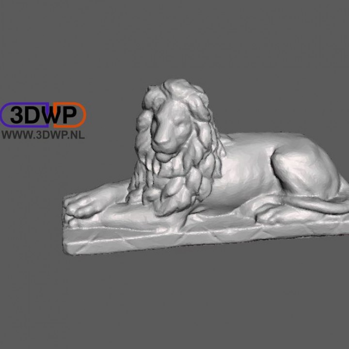 Lion Statue 3D Scan image