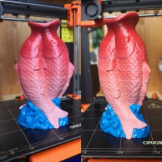 Picture of print of Fish Sculpture Vase