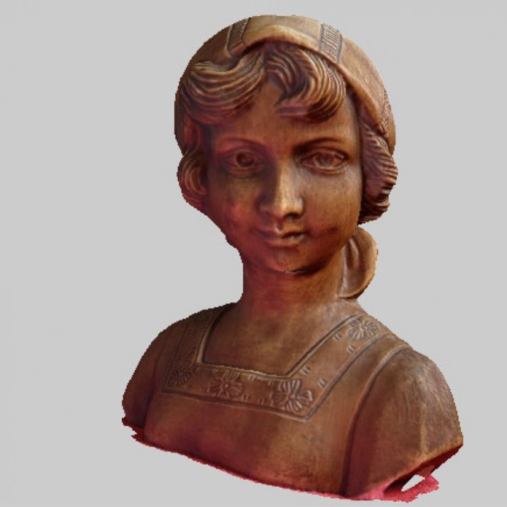 Dutch Girl Bust 3D Scan image