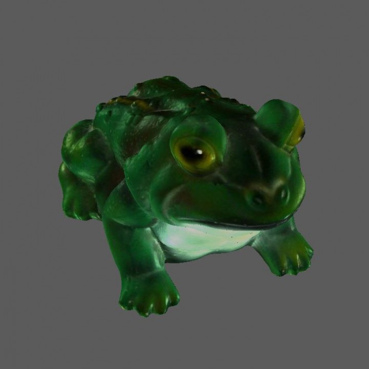 Frog Sculpture 3D Scan image