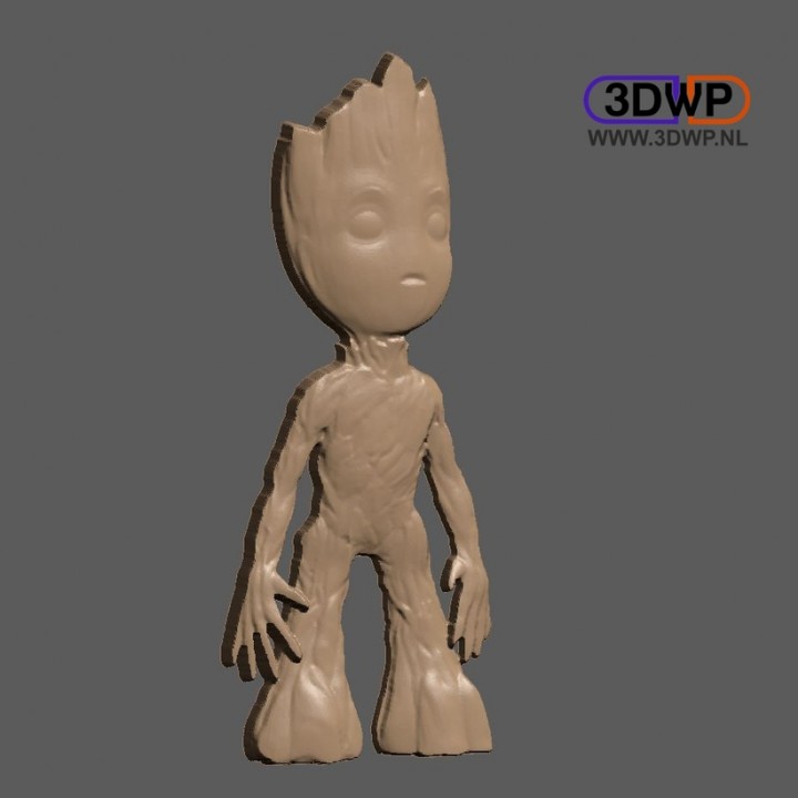 Baby Groot Bas Relief image