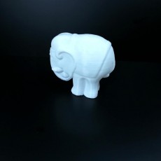 Picture of print of Elephant Sculpture