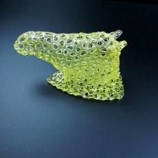 Picture of print of Horse Head Voronoi Style