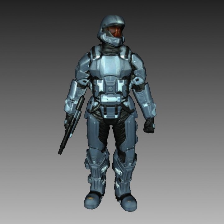 Halo 3 ODST Soldier 3D Scan image