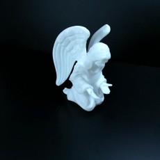 Picture of print of Contemplating Angel Sculpture (Statue 3D Scan)