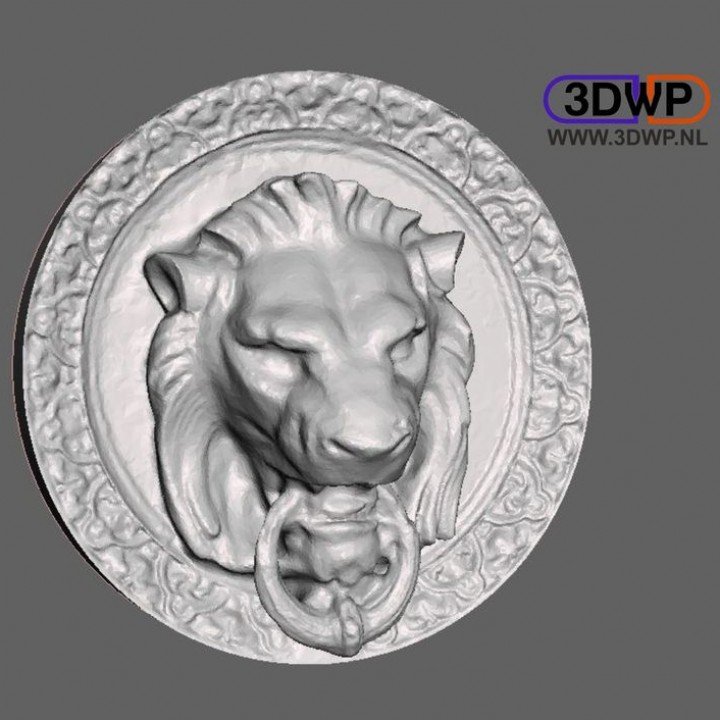 Lion Head Wall Hanger (Door Lion 3D Scan) image